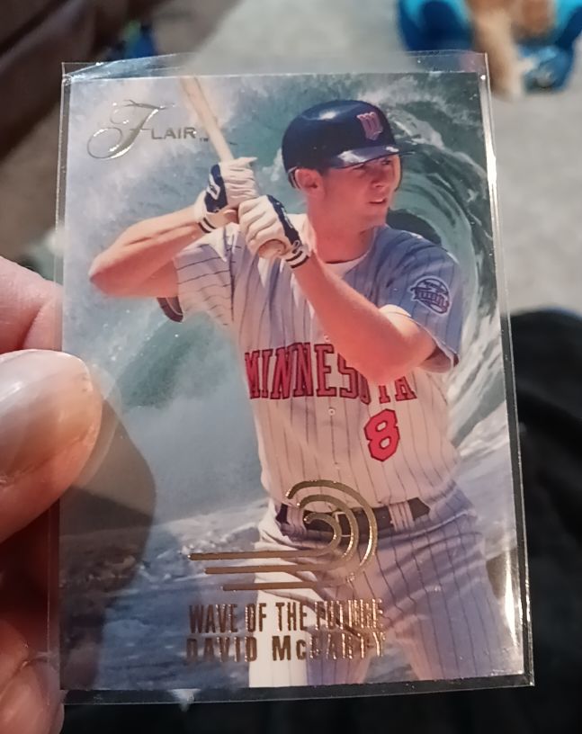 1993 Flair Wave of the Future #9 David McCarty — front