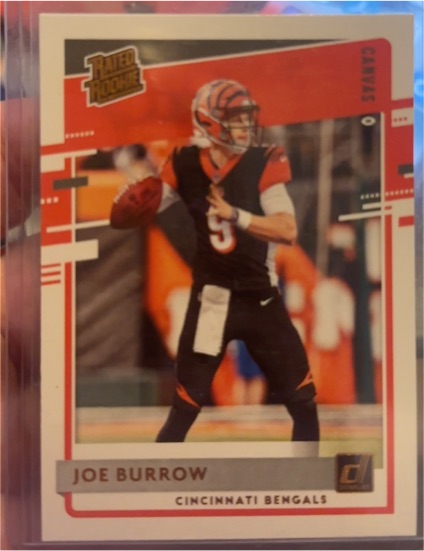 2020 Donruss Rated Rookie Canvas #301 Joe Burrow — front
