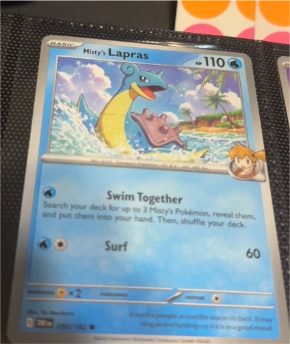 2025 Pokémon SV10: Destined Rivals #50 Misty's Lapras — front