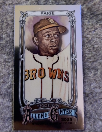 2025 Topps Allen & Ginter #57 Satchel Paige — front