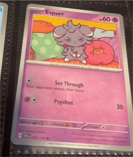 2024 Pokémon Scarlet & Violet Surging Sparks #84 Espurr — front