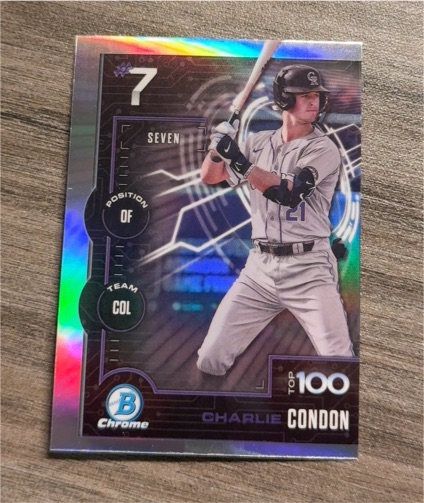 2025 Bowman Chrome #BTP-7 Charlie Condon — front