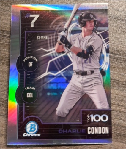 2025 Bowman Chrome #BTP-7 Charlie Condon — front