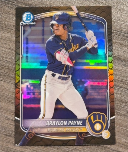 2025 Bowman Chrome #BCP-148 Braylon Payne — front