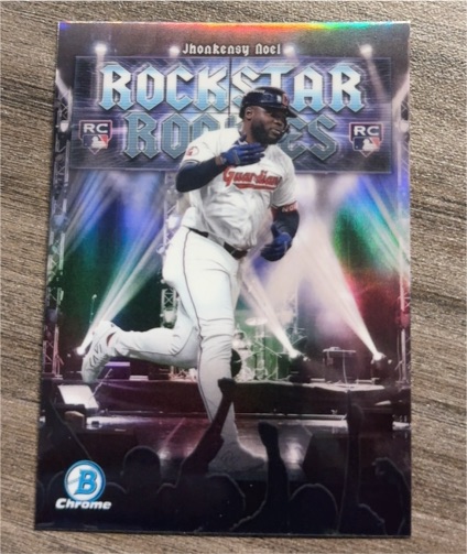2025 Bowman Chrome #RR-12 Jhonkensy Noel Rockstar Rookies — front