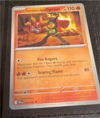 2025 Pokémon TCG Destined Rivals #44 Hearthflame Mask Ogerpon — front