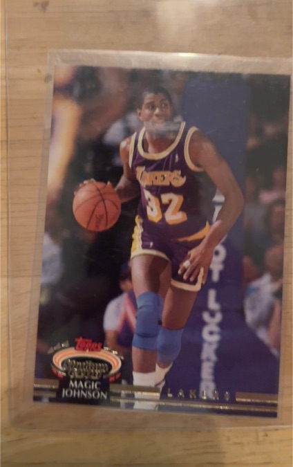 1992-93 Topps Stadium Club #32 Magic Johnson — front