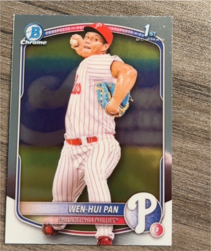 2025 Bowman Chrome #BCP-6 Wen-Hui Pan — front