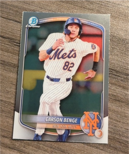 2025 Bowman Chrome Prospects #BCP-108 Carson Benge — front