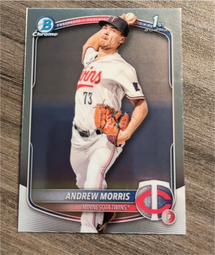 2025 Bowman Chrome #BCP-90 Andrew Morris — front