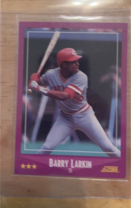 1988 Score #72 Barry Larkin — front