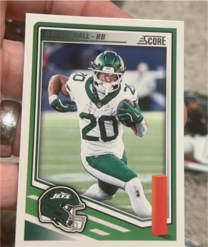 2025 Panini Score #282 Breece Hall — front