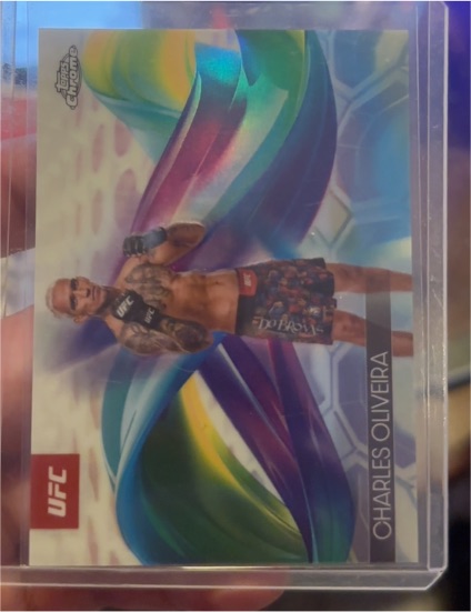 2025 Topps Chrome UFC Charles Oliveira Helix — front