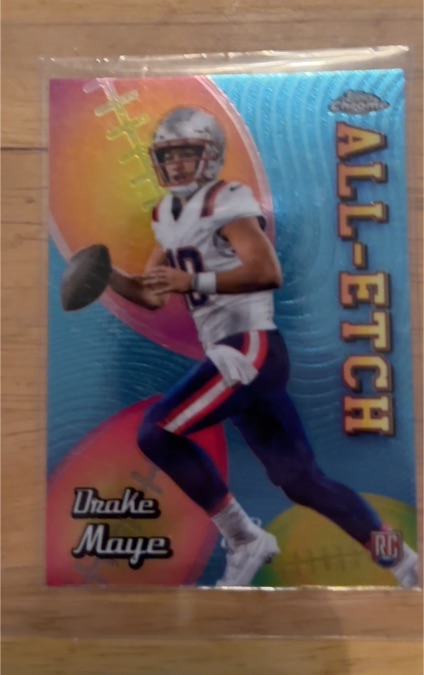 2024 Topps Chrome All-Etch #CAE-DM Drake Maye — front