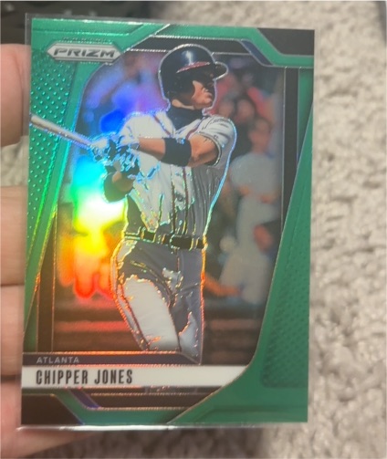 2025 Panini Prizm Green Prizm Chipper Jones — front