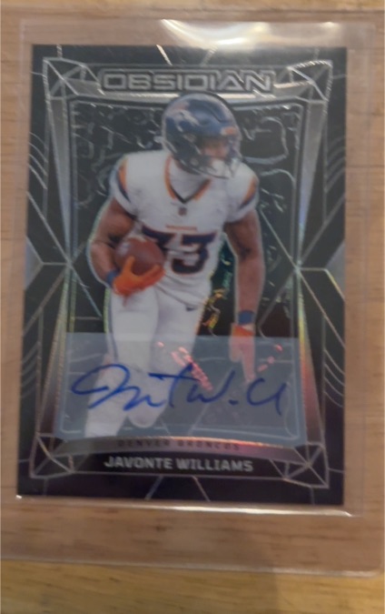 2024 Panini Obsidian Javonte Williams — front