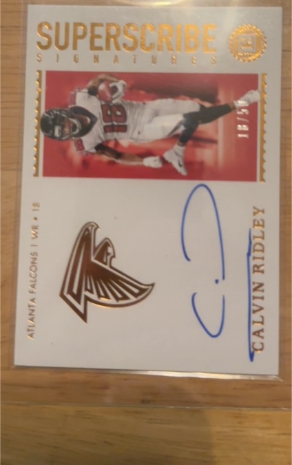 2021 Panini Superscribe Signatures #15 Calvin Ridley — front