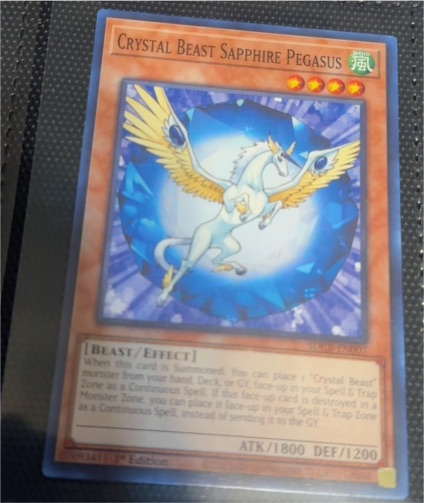 Yu-Gi-Oh! Crystal Beast Sapphire Pegasus CT04-EN002 — front