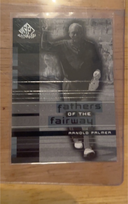 1997 SP Game Used Fathers of the Fairway Arnold Palmer — front