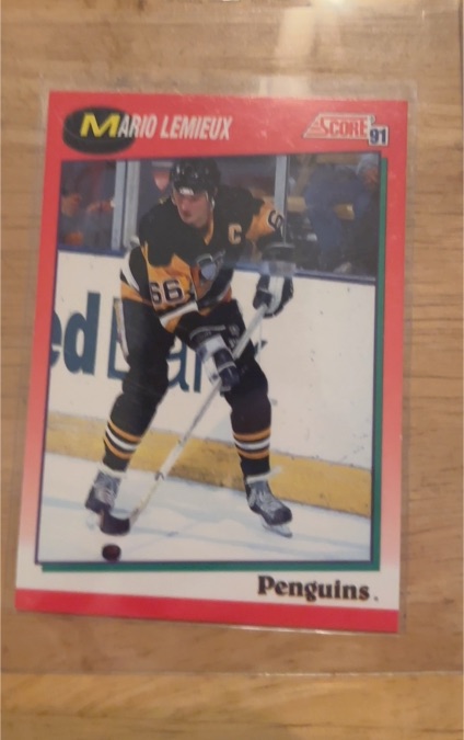 1991-92 Score #200 Mario Lemieux — front