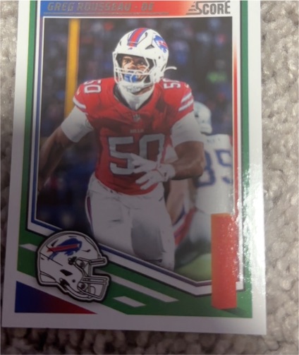 2025 Panini Score #50 Greg Rousseau — front
