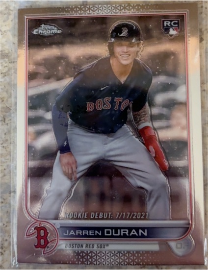 2022 Topps Chrome Update #USC70 Jarren Duran — front