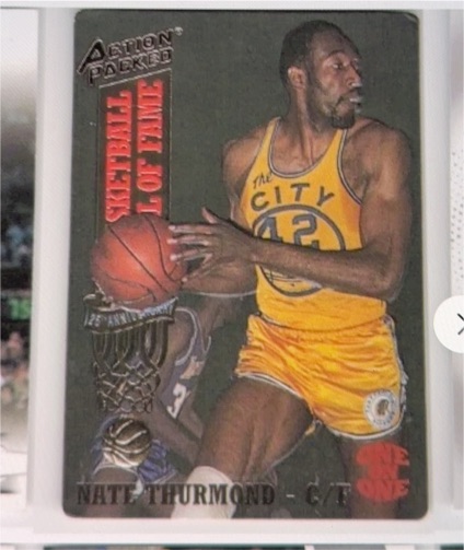 1993 Action Packed Hall of Fame #10 Nate Thurmond — front