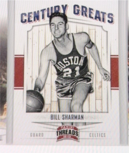 2012 Panini Threads Century Greats Bill Sharman — front