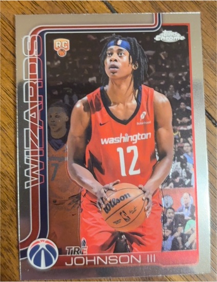 2025-26 Topps Chrome #256 Tre Johnson III — front