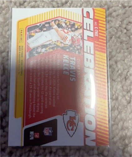 2025 Score Celebration #C-TKE Travis Kelce — front