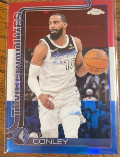 2025-26 Topps Chrome #132 Mike Conley — front