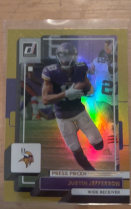 2022 Donruss Press Proof #110 Justin Jefferson — front