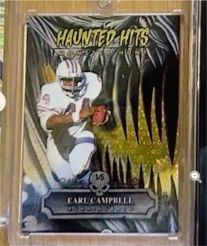 2024 Wild Card Haunted Hits Monster Hunt #1/5 Earl Campbell — front