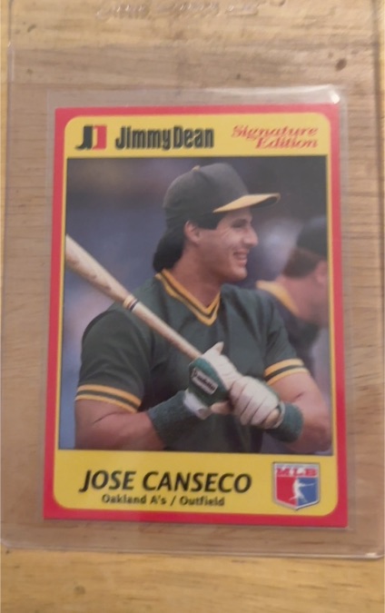1991 Jimmy Dean Signature Edition #19 Jose Canseco — front