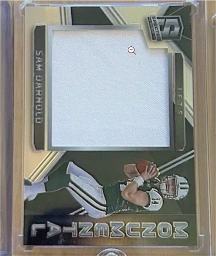 2018 Panini Spectra Monumental Memorabilia Sam Darnold — front