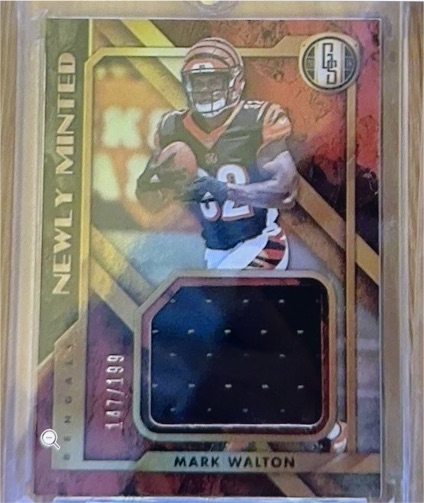 2018 Panini Gold Standard #30 Mark Walton Newly Minted Memorabilia — front