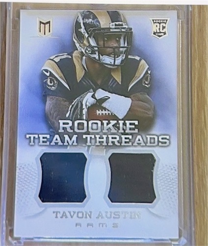 2013 Panini Momentum Rookie Team Threads Dual Jersey #1 Tavon Austin — front