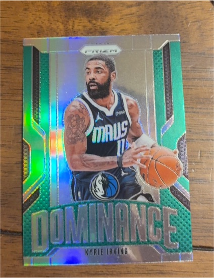2024-25 Panini Prizm #5 Kyrie Irving Dominance Green Prizm — front