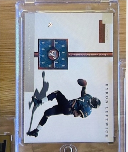 2005 Topps Pristine Personal Pieces Relics Common #PPC-BL Byron Leftwich — front