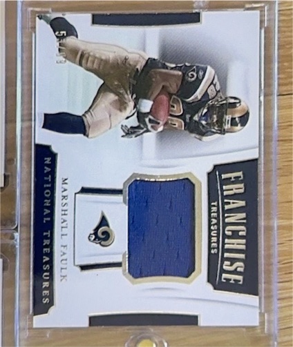 2010 Panini National Treasures Franchise Treasures #ST-MF Marshall Faulk — front
