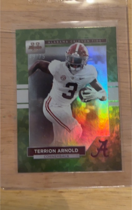 2023 Bowman U University Alabama #3 Terrion Arnold — front