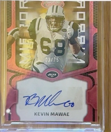 2023 Panini Certified Mirror Signatures #03/75 Kevin Mawae — front
