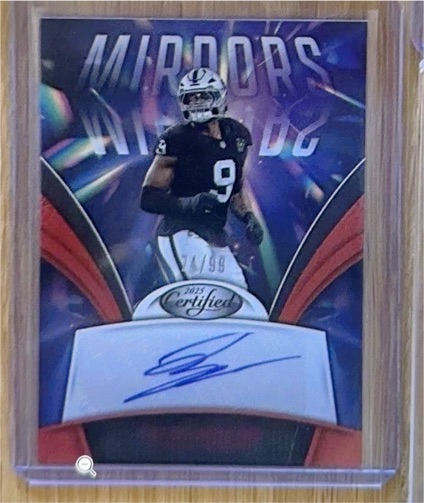 2025 Panini Certified Mirror Signatures Maxx Crosby #MS-MCR — front