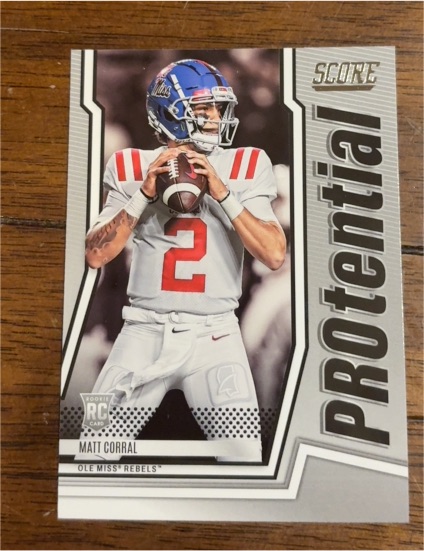 2022 Panini Score #P-MC Matt Corral PROtential Rookie Insert — front