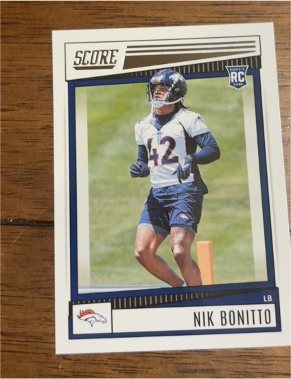2022 Panini Score #317 Nik Bonitto — front