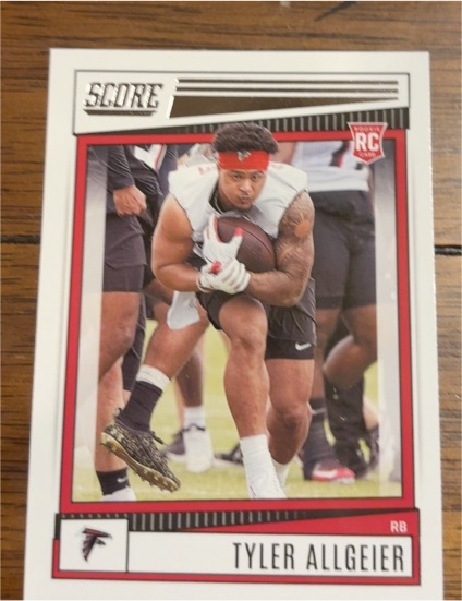 2022 Panini Score #335 Tyler Allgeier — front