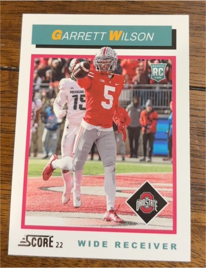 2022 Panini Score #TB8 Garrett Wilson — front