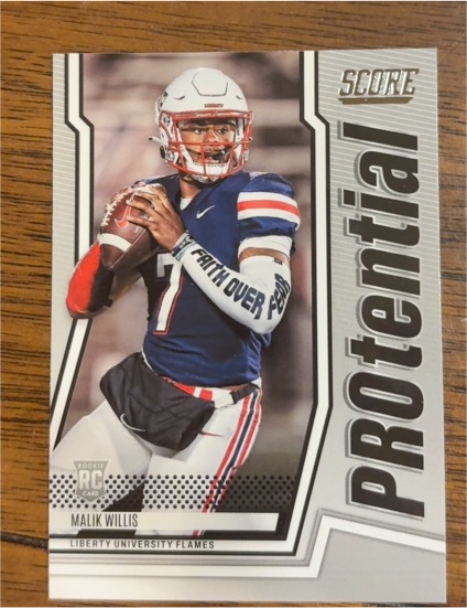 2022 Panini Score #P-MW Malik Willis PROtential Rookie Card — front