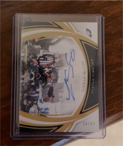 2024 Panini Immaculate Collection Clutch Time Ink #Lesean McCoy — front