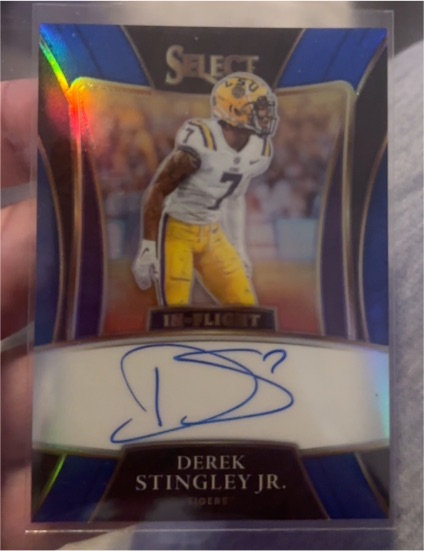 2022 Panini Chronicles Select Draft Picks #INDSJ Derek Stingley Jr. LSU — front